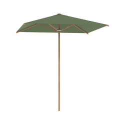 Shady Slim umbrella 2.2x2.2m teak pole & teak ribs | Parasols | Royal Botania