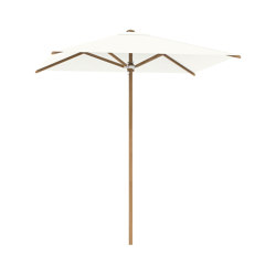 Shady Slim umbrella 2.2x2.2m teak pole & teak ribs | Parasols | Royal Botania