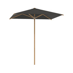 Shady Slim umbrella 2.2x2.2m teak pole & teak ribs | Parasols | Royal Botania