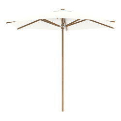 Shady Slim umbrella 3m round teak pole & teak ribs | Parasols | Royal Botania