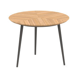 Styletto table 120R counter height teak top | Tavoli pranzo | Royal Botania