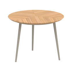 Styletto table 120R counter height teak top | Mesas comedor | Royal Botania