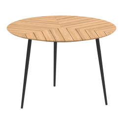 Styletto table 160R bar table teak top | Tavoli alti | Royal Botania