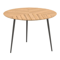 Styletto table 160R table-bar plateau en teck | Tables hautes | Royal Botania