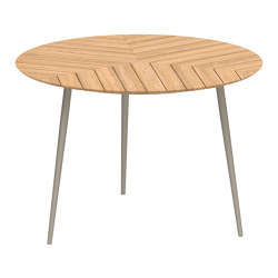 Styletto table 160R table-bar plateau en teck | Tables hautes | Royal Botania