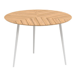 Styletto table 160R table-bar plateau en teck | Tables hautes | Royal Botania