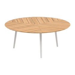 Styletto low dining table 160cm round