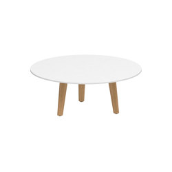 Styletto round table 90 low lounge teak legs | Coffee tables | Royal Botania