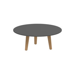 Styletto round table 90 low lounge teak legs | Coffee tables | Royal Botania