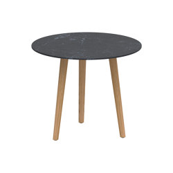 Styletto round table 90 standard dining teak legs | Tavoli pranzo | Royal Botania