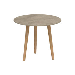 Styletto round table 90 standard dining teak legs | Tavoli pranzo | Royal Botania