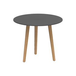 Styletto round table 90 standard dining teak legs | Tavoli pranzo | Royal Botania