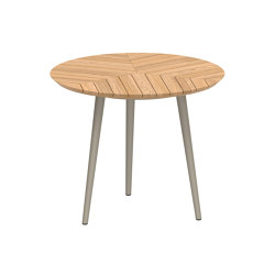 Styletto runder Tisch 90 standard dining teakholz Tischplatte | Dining tables | Royal Botania