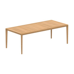 U-Nite table 220x100cm teak | Mesas comedor | Royal Botania