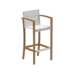 XQI bar chair teak | Taburetes de bar | Royal Botania