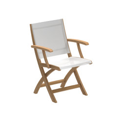 XQI foldable arm chair teak | Sedie | Royal Botania