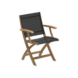 XQI foldable arm chair teak | Chairs | Royal Botania