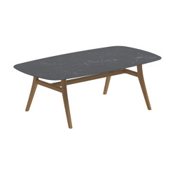 Zidiz table 220x120cm coated aluminium or teak & ceramic top | Dining tables | Royal Botania