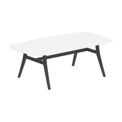 Zidiz table 220x120cm coated aluminium or teak & ceramic top | Dining tables | Royal Botania