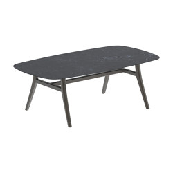 Zidiz table 220x120cm coated aluminium or teak & ceramic top | Dining tables | Royal Botania