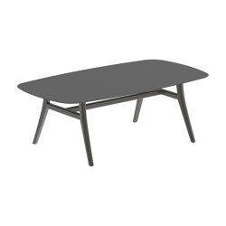 Zidiz table 220x120cm coated aluminium or teak & ceramic top | Dining tables | Royal Botania