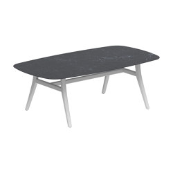 Zidiz table 220x120cm coated aluminium or teak & ceramic top | Dining tables | Royal Botania