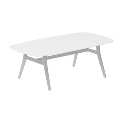 Zidiz table 220x120cm coated aluminium or teak & ceramic top | Dining tables | Royal Botania