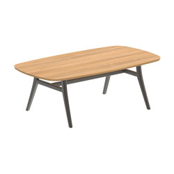 Zidiz table 220x120cm coated aluminium or teak & ceramic top | Dining tables | Royal Botania