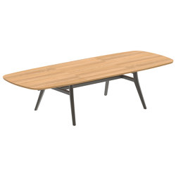 Zidiz extendable table 220-320x120cm teak & teak top | Dining tables | Royal Botania