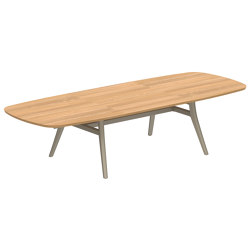 Zidiz extendable table 220-320x120cm teak & teak top | Tavoli pranzo | Royal Botania