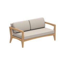 Zenhit Lounge two seater with armrests teak | Sofas | Royal Botania