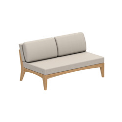 Zenhit Lounge two seater without armrests teak | Sofas | Royal Botania