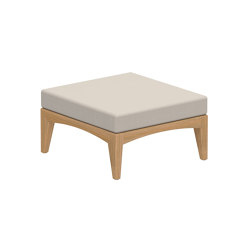 Zenhit Lounge footrest/side table 80x75cm teak | Pouf | Royal Botania