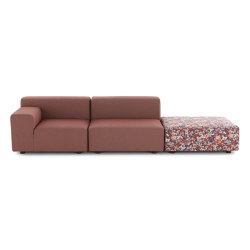 PLASTICS OUTDOOR LIBERTY 2 Seater + 1 Pouf Artemis RUSSET | Divani | Kartell