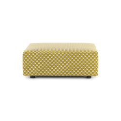 Plastics Outdoor Liberty Pouf Obi Check Giallo | Pouf | Kartell