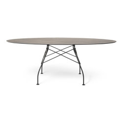 Glossy XXL Outdoor Ovale Aged Bronze | Dining tables | Kartell