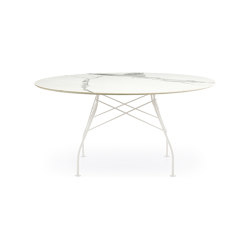 Glossy XXL Marmo Bianco Struttura: Acciaio Bianco | Tavoli pranzo | Kartell