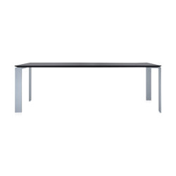 Four Soft Touch Aluminium/Schwarz 223 x 79 cm | Contract tables | Kartell