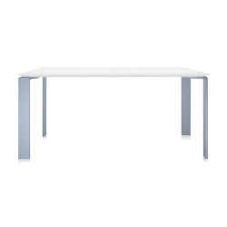 Four Soft Touch Aluminio/Blanco 158 x 79 cm | Mesas contract | Kartell