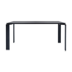 Four Soft Touch Nero/Nero 158 x 79 cm | Tavoli contract | Kartell