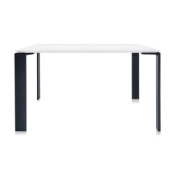 FOUR SOFT TOUCH Square WHITE STRUCTURE: BLACK | Tables collectivités | Kartell