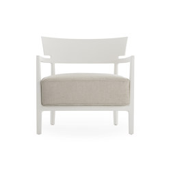 Cara Mat White/Beige | Sessel | Kartell