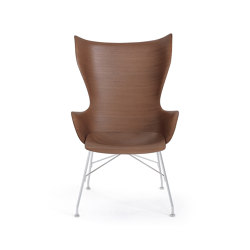 K/Wood Basic Veneer Dunkles Holz - Basic Veneer | Armchairs | Kartell