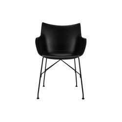 Q/WOOD LEGNO BASIC VENEER BLACK WOOD/BLACK | Armchairs | Kartell