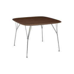 Viscount Of Wood Square Walnut | Dining tables | Kartell