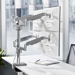 Monitorarm M Flex. Arbeiten mit mehreren Bildschirmen | Table accessories | Humanscale