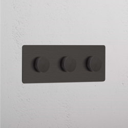 Triple 3x Dimmer Switch | Dimmer manopola | Corston Architectural Detail