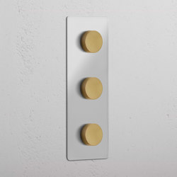 Regulador de luz x3 vertical (marco triple) | Dimmer switches | Corston Architectural Detail