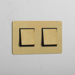 Doppio 2x Interruttore a Bilanciere | Switches | Corston Architectural Detail