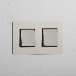 Double 2x Rocker Switch | Interruttore bilanciere | Corston Architectural Detail